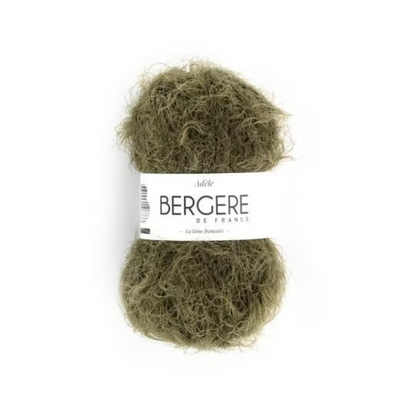 Adèle Bergère de France, fil fantaisie poilu doux en polyamide et laine, certifié OEKO-TEX, aiguilles n°4.5