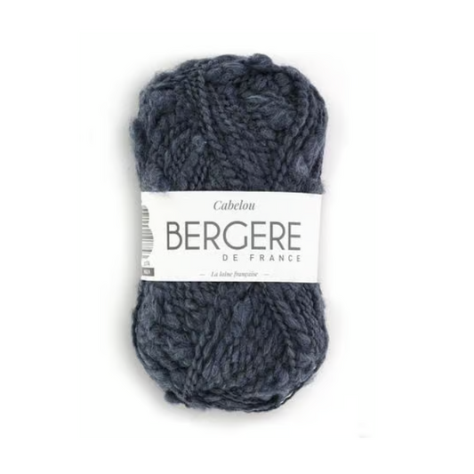 Pelote de laine Cabelou Bergère de France, fil bouclé à boucles irrégulières effet mouton