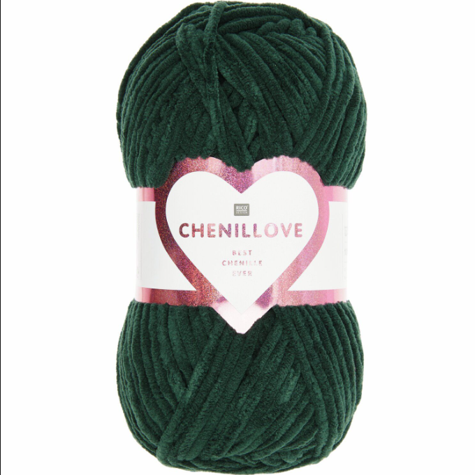 Pelote de fil Creative Chenillove Rico Design en chenille polyester pour tricot et crochet