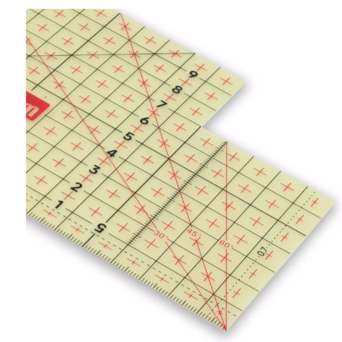 Règle pour le repassage transparente