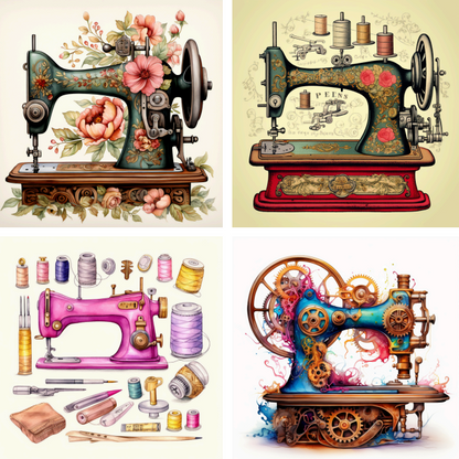 panneaux grands carrés machines à coudre