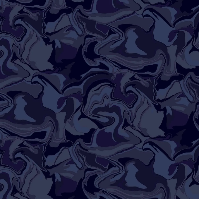 Tissu Coton Patchwork Marbré Dark Wash