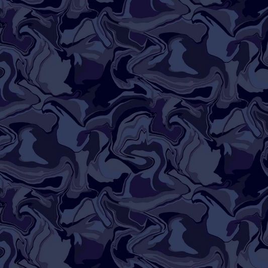Tissu Coton Patchwork Marbré Dark Wash