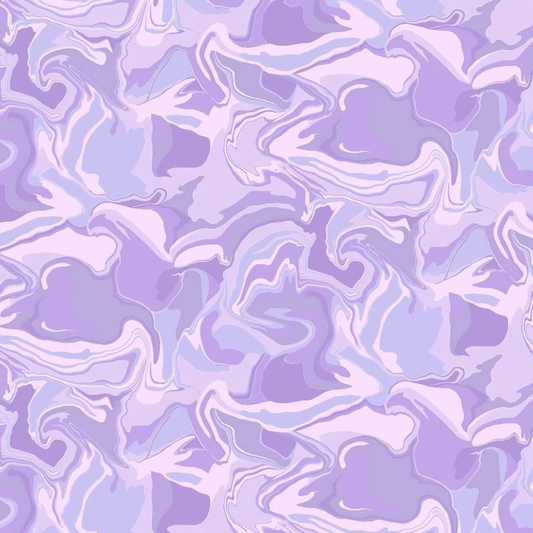 Tissu Coton Patchwork Marbré Gelée de Raisin
