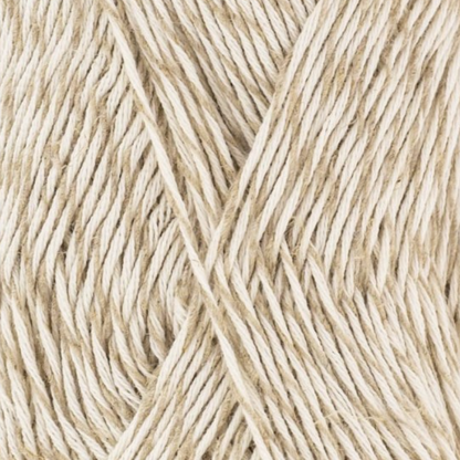 Pelote de fil Lin Coton Ecru Bergère de France 50g/160m pour tricot et crochet