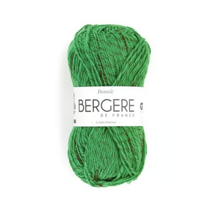 Pelote de laine Bonnie Bergère de France, fil fantaisie aux reflets satinés et métallisés, 50g 125m