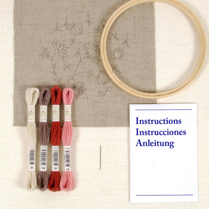 Kit Broderie Indiennes Fleurs DMC Eco Vita