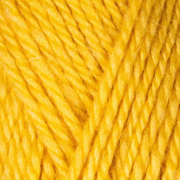 Pelote laine Doucelaine coloris Ananas Bergère de France 45g teinte jaune dorée