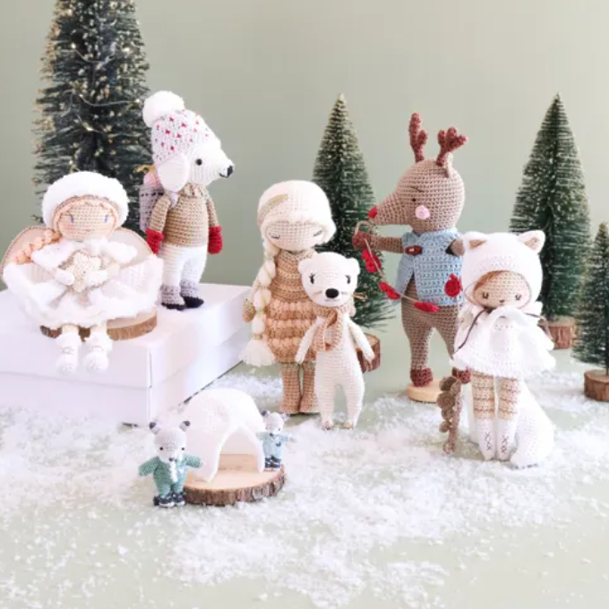 Poupées et Amigurimis de Noël nordique