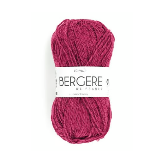 Pelote de laine Bonnie Bergère de France, fil fantaisie aux reflets satinés et métallisés, 50g 125m