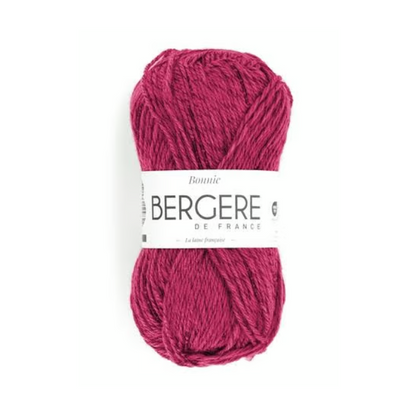 Pelote de laine Bonnie Bergère de France, fil fantaisie aux reflets satinés et métallisés, 50g 125m