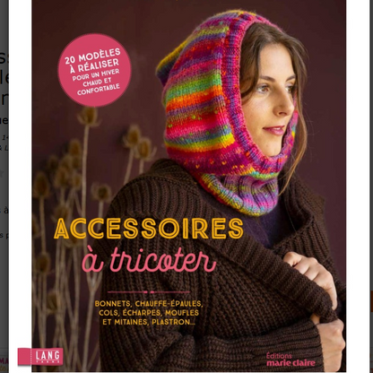 Accessoires à tricoter. Bonnets, chauffe - épaules