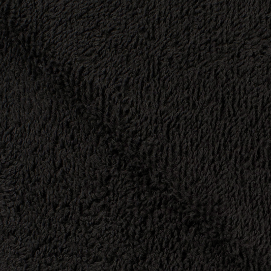 Tissu éponge de coton noir