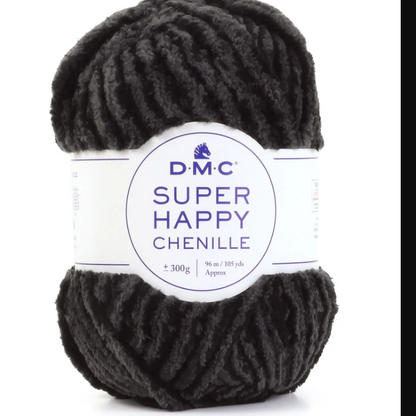 Pelote de fil Super Happy Chenille Rico Design par Bergère de France, texture velours 100% polyester pour amigurumis et doudous