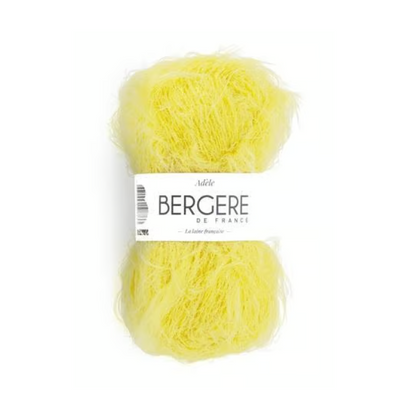 Adèle Bergère de France, fil fantaisie poilu doux en polyamide et laine, certifié OEKO-TEX, aiguilles n°4.5
