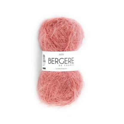 Adèle Bergère de France, fil fantaisie poilu doux en polyamide et laine, certifié OEKO-TEX, aiguilles n°4.5