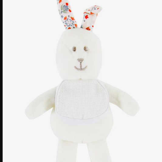Doudou Lapin Blanc à Broder
