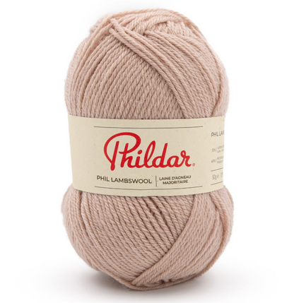 Pelote Phil Lambswool coloris Biche Phildar - Laine d'agneau 50g pour tricot
