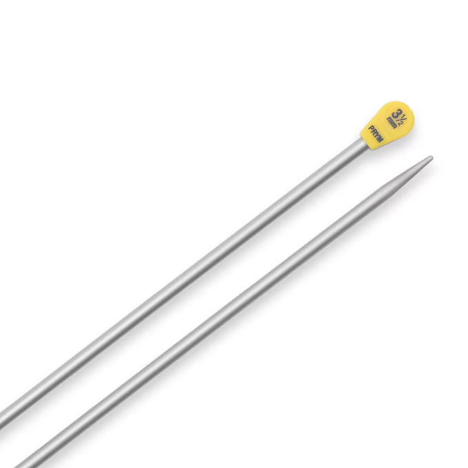 aiguilles à tricoter aluminium 3,5mm 40cm