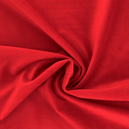 Tissu velours tissuland rouge
