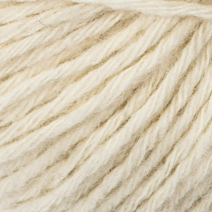 Pelote de laine Cachemire Laine Ecru Bergère de France, fil noble 40g pour tricot de luxe