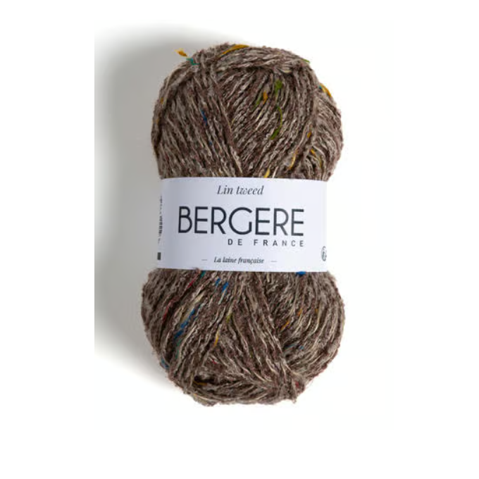 Lin Tweed Brun Bergère de France