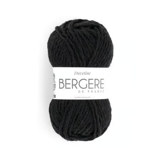 Duvetine Noir Bergère de France