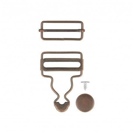 Boucles pour salopettes 35mm - cuivre