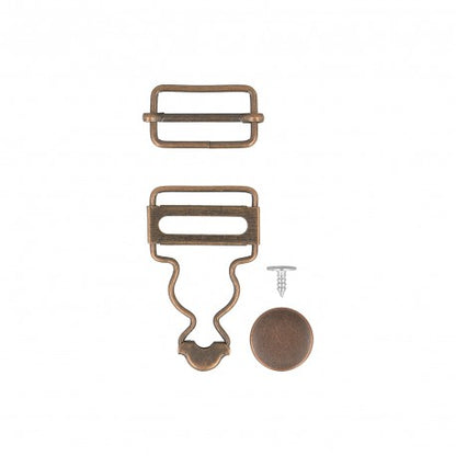 Boucles pour salopettes 25mm - cuivre