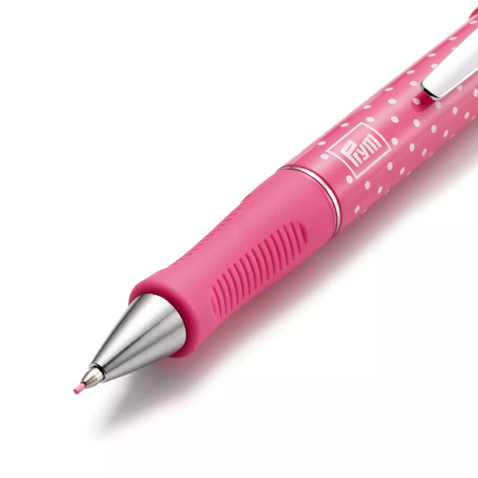 Stylo à mines Prym Love avec 2 mines en fuchsia - fuchsia/fuchsia