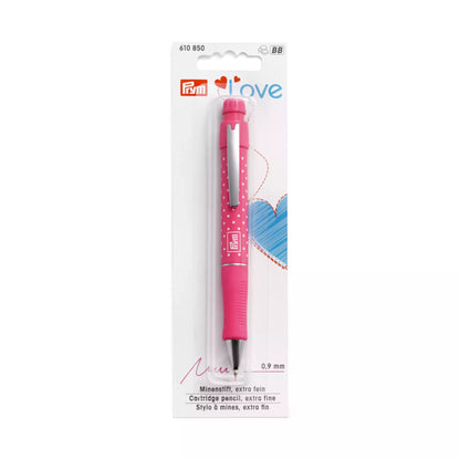 Stylo à mines Prym Love avec 2 mines en fuchsia - fuchsia/fuchsia