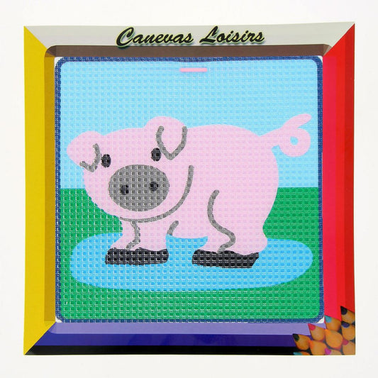 Kit Canevas Gros Points Cochon