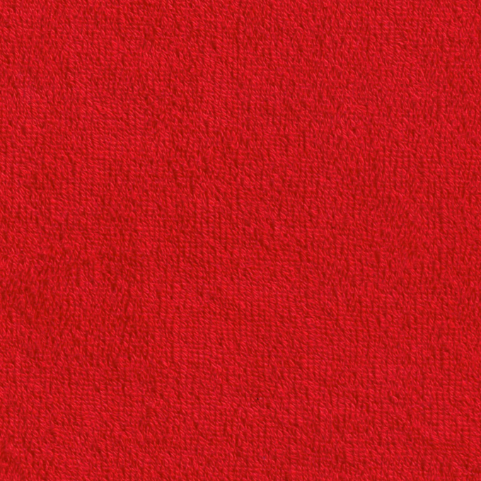 Tissu éponge de coton rouge