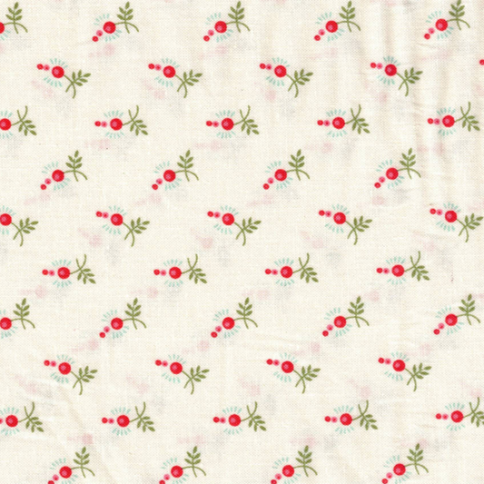Makower UK Petites Fleurs Rouges