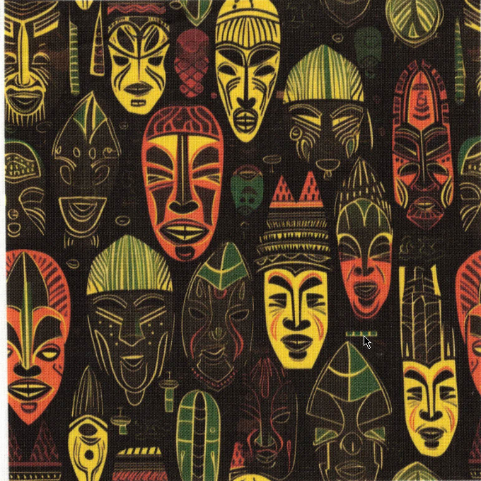 Panneaux carrés Inspiration Africaine 2