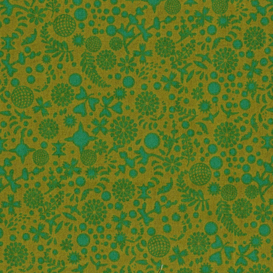 Tissu Makower 8137 Vert Graphique