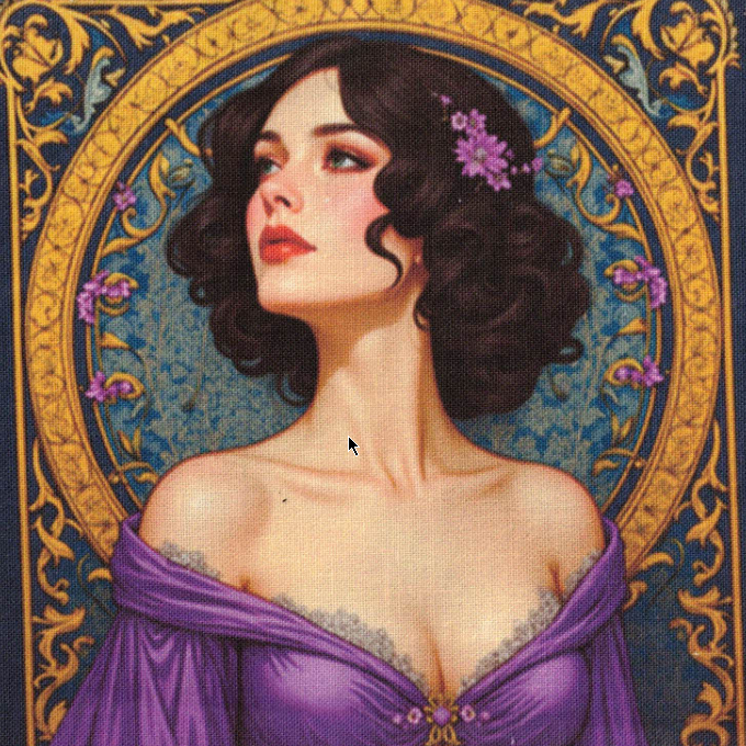 Panneaux carrés Femmes Violettes