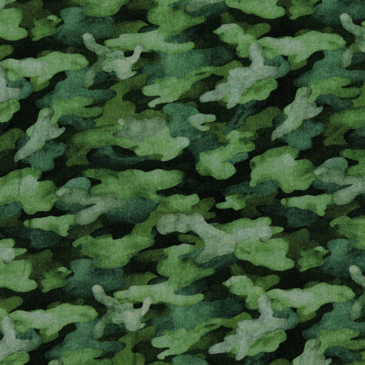 Tissu Michael Miller Camouflage Vert