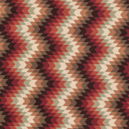 Tissu 100% coton motif chevrons