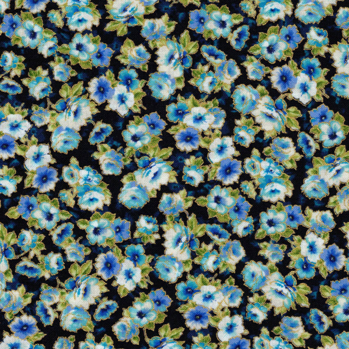 robert kaufman decadent garden navy
