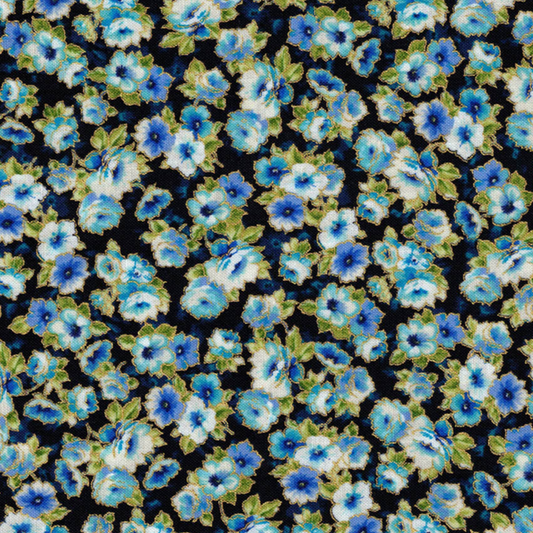 Robert Kaufman Decadent Garden Navy