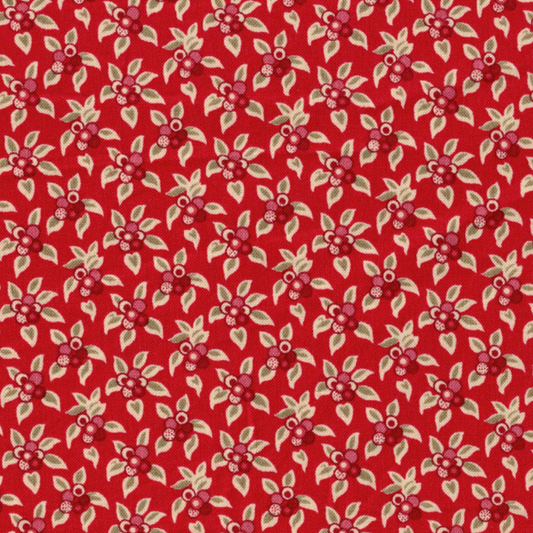 Tissu Andover Tradewinds Plumeria Rouge