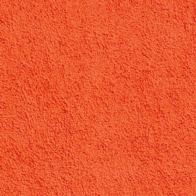 Tissu éponge de coton orange