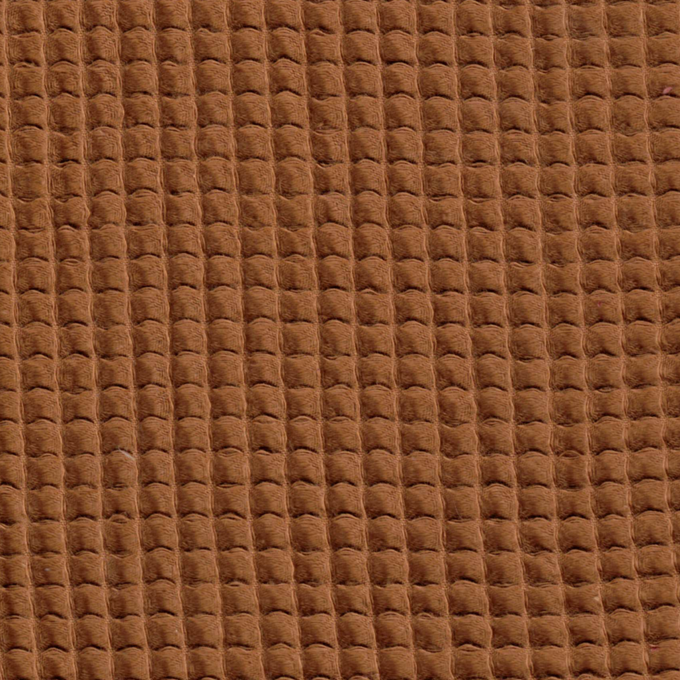 Tissu nid d'abeille caramel