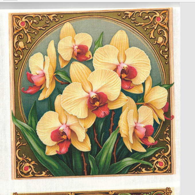 Panneaux carrés Fleurs Jaunes