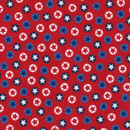 tissu patchwork coton motif étoiles américaines