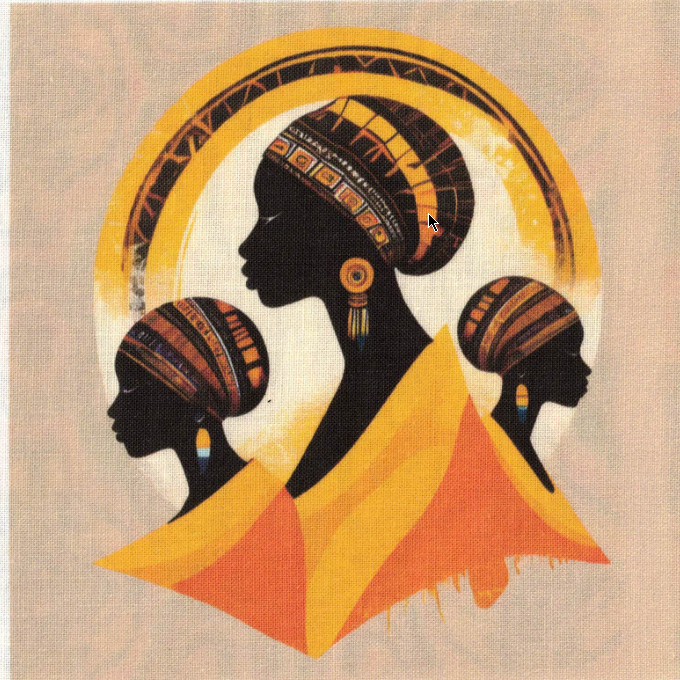 Panneaux carrés Inspiration Africaine 1