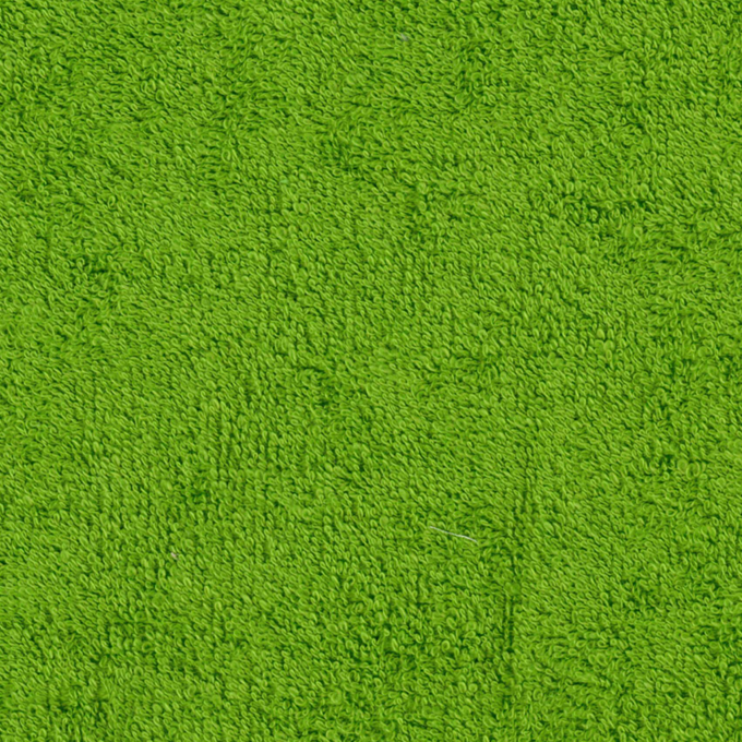 Tissu éponge de coton vert gazon