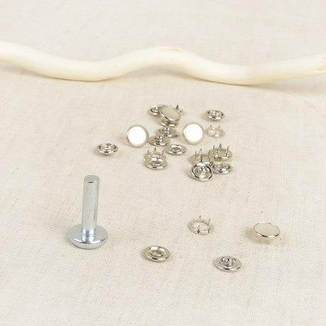 Pression tissu léger + outil 11.5 mm - nacre