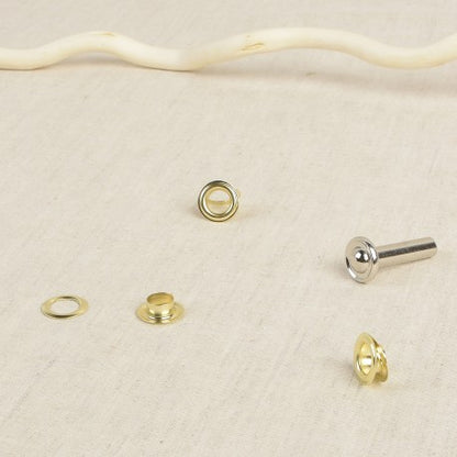Oeillet + outil 10mm - or